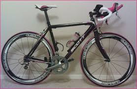 sallysmithpinkbikesite2 ピンクの自転車 トートバッグ キャンバス キャンバス