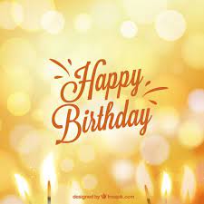 download birthday card in bokeh style for free お誕生日おめでとうカード バースデーカード バースデー バナー