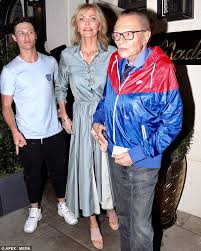 The iconic television & radio interviewer continues his brand of talk with larry king now and. Larry King 83 And Seventh Wife Shawn King 58 Step Out To Dinner With Sons Chance And Cannon Daily Mail Online
