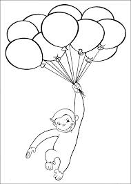 George, who was full of curiosity, joined sahur, iftar, went to the mosque, gave alms to the widths. Curious George Playing Baloon Coloring Pages Bestappsforkids Com