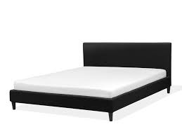 209 x 185 x 55 cm (l x b x h) und einer liegefläche von 180 x 200 cm verfügt über einen. Polsterbett Leinenoptik Schwarz 180 X 200 Cm Fitou Beliani De