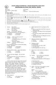 Soal bahasa inggris kelas 8. 44901171 Soal Bahasa Inggris Kelas 10