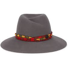 Maison Michel Virginie Woven Band Fedora Hat 10 060 Ars Liked On Polyvore Featuring Accessories Hats Grey Woven Maison Michel Hat Maison Michel Hat Band