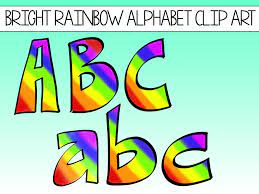 That is why they will love this rainbow alphabet printable. Free Printable Clip Art Alphabet Letters Free Printable Design