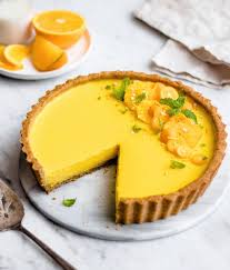 Orange Curd Tart Vegan Gluten Free Refined Sugar Free This Orange Tart Packs A Hefty Dose Of Vitamin C It S Super Food Fun Desserts Sugar Free Deserts