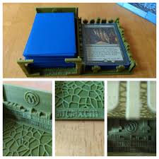 A quick video on how to make a leather deck box for your cards. 3d Printed Mtg Deck Box Library And Graveyard By Drcameron Pinshape