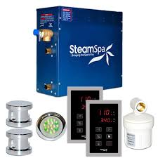 Steamspa Ryt750bn Royal 7 5 Kw Quickstart Steam Bath Generator Package In Brushed Nickel Steam Generator Steam Spa Steam Sauna