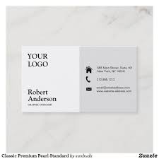 Classic Premium Pearl Standard Business Card In 2020 Cool Business Cards Trendy Business Cards Business Cards