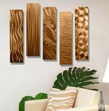 Shop copper decorative art and other copper wall decorations from the world's best dealers at 1stdibs. Sculptures Figurines 3 Piece Modern Contemporary Abstract Metal Wall Sculpture Art Painting Copper Home Furniture Diy Tallergrafico Com Uy