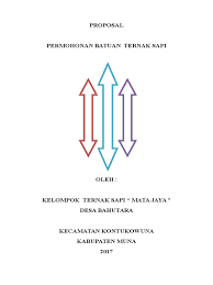 Dinas ketahanan pangan dan peternakan provinsi sumatera utara. Proposal Permohonan Bantuan Ternak Sapi