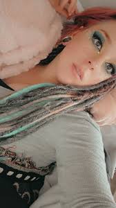 Goro inspired dreadlock updo style