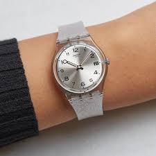 The slimmest watch line, now with a stainless steel boost. Swatch Skin Watch Syxs123gg Watches