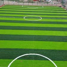 The football ground dimensions of the football field are specified in law 1 of the fifa official laws of the game. Green Artificial Sports Football Field Turf Rs 75 Square Feet Thermo Blow Engineers Id 12368830491