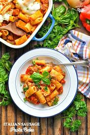 Italian Sausage Pasta Bake Recipe Italian Sausage Pasta Bake Italian Sausage Pasta Sausage Pasta Bake