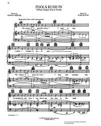 The music lingers in the air, marred by clumsiness. Fools Rush In Where Angels Fear To Tread Guitar Piano Voice Sheet Music By Rube Bloom Nkoda