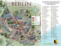 Map Parking Berlin Main Street Day Trips Ocean City Ocean City Maryland