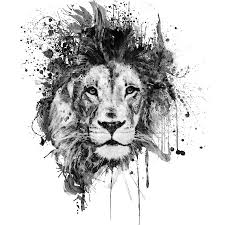 Black And White Lion Tattoo Designs Pin On Leeuwen Tijgers Luipaarden