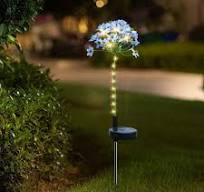 LED Ground Plug Lamp, Garden Lights Solar Flower Light, Solar Hundred  Lotuses Decorative Lamp, LED Solar Powered Outdoor Light Decor