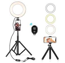 Studio Basics Selfie Ring Light Kit 6 5 With Extendable Light Stand Just Starting Out Stick With The Bas Selfie Ring Light Ring Light With Stand Selfie Light