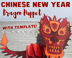 Coloring interests children because it gives them the freedom to express their imaginations. Chinese New Year Dragon Puppet With Template Messy Little Monster