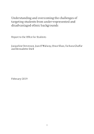 Https Www Officeforstudents Org Uk Media D21cb263 526d 401c Bc74 299c748e9ecd Ethnicity Targeting Research Report Pdf
