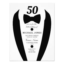 Black And White Party Invitations Black White Tuxedo Mens 50th Birthday Party Invite Birthday Cards Invitations P 40th Birthday Party Invites 50th Birthday Party Invitations Birthday Party 21