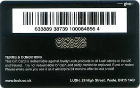 Maybe you would like to learn more about one of these? Lush Gift Card Number