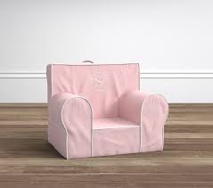 my first light pink with white piping anywhere chair pottery barn kids kids seating kids lounge chair