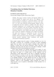 After 25 miles the irish man decides he can't finish the race, so he turns around and swims. Pdf Translating Jokes For Dubbed Television Situation Comedies