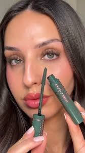 Lifting lashes and adding a bold, green twist with Sky High Mascara in  shade Green Altitude 👁️💚 @naomimizrahi is all about that vibrant color!