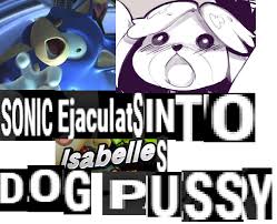 Sonic And Isabelle In The New Smash Expand Dong Know Your Meme