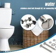 Toilet Tank Bolts, 2 Pcs Universal Leaking Toilet Close Coupling, Stainless  Steel Cistern Bolts Toilet Pan Fixing Fitting, Screw Sealing Ring Rubber ...