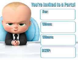 Browse all invitations video maker. Boss Baby Birthday Invitation Template Novocom Top