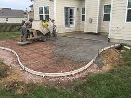 How To Pour A Decorative Concrete Patio Decorative Concrete Patio Concrete Decor Concrete Patio