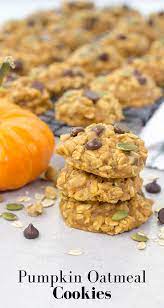 Pumpkin Oatmeal Cookies Simply Made Recipes Recipe Pumpkin Oatmeal Cookies Pumpkin Oatmeal Yummy Cookies