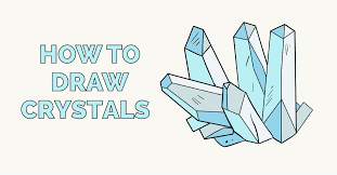 Learn To Draw Glowing Crystals This Step By Step Tutorial Makes It Easy Kids And Beginners Alike Can Now Drawing Tutorial Easy Easy Drawings Crystal Drawing