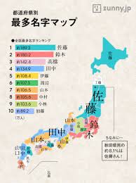 Other kanji combinations are possible. Plenty Of Nothing Japanese Surnames Map