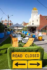 City Creates Pop Up Park In Yarraville Public Space Design Pocket Park Pop Up