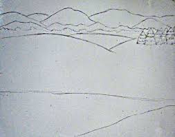 Pencil sunset drawing easy scenery landscape colored sketch beach drawings colour dolphin sketches crayons landscapes nature sunrise dolphins. Color Pencil Landscape Drawing Happy Family Art