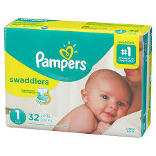 Pampers Swaddlers Diapers Size 1 32s