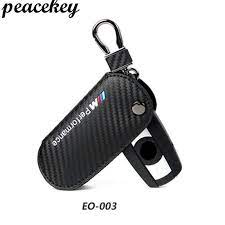leather carbon fiber car key case stickerfor bmw x1 x5 3 5 series for bmw x1 key holder genuine leather for bmw keychai bmw key bmw key case leather key holder