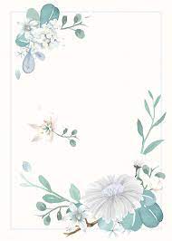 Download Premium Vector Of Invitation Card With A Light Blue Theme 466756 Floral Poster Flower Illustration Floral Watercolor