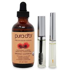According to people (most of whom are not doctors), it's because castor oil contains fatty acids that moisturize existing hairs, while also  triggering growth  of  dormant follicles. just fyi. Pura D Or Castor Oil 4oz 100 Pure Natural Usda Organic Carrier Oil For Body