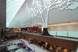 If you have time to spare before your flight, why not take a dip in the terminal's outdoor swimming pool? Changi Airport Terminal 1 Redevelopment By Woodhead Facade Architecture Architecture Retail Facade