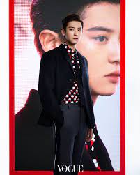 Prada has announced that red velvet's irene and exo's chanyeol, both from sm entertainment, are their new brand ambassadors. Dailyexo Chanyeol 200917 Vogue X Prada Credit Vogue