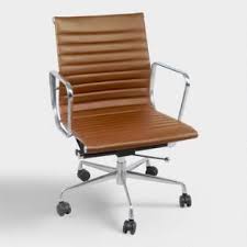 cognac faux leather hensley office chair luxury office chairs chic office chair outdoor dining chair cushions
