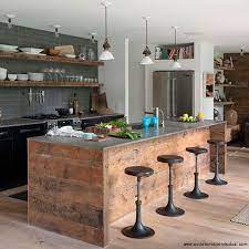 Ahsap Amerikan Mutfak Modelleri Industrial Style Kitchen Industrial Kitchen Design Kitchen Design