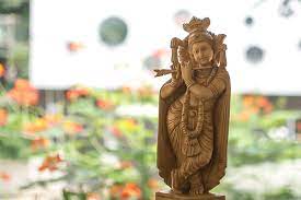 Maybe you would like to learn more about one of these? Hd Wallpaper Lord Krishna Flute Religion Hinduism God Wooden Carving Wallpaper Flare