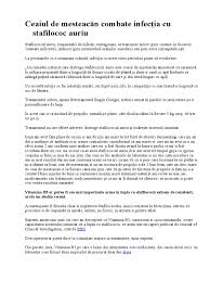 Se va cumpara de la plafar extractele de propolis inhib creterea stafilococului auriu. Ceaiul De MesteacÄn Combate InfecÅ£ia Cu Stafilococ Auriu