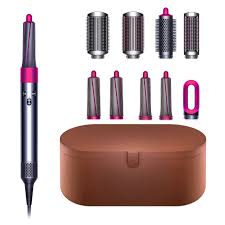 The dyson airwrap™ styler harnesses an aerodynamic phenomenon called the coanda long, fine bristles direct air deep into the hair to give body, creating tension to shape hair as it dries. Dyson Airwrap Complete Styling Tool With Short Hair Smoothing Brush Qvc Uk